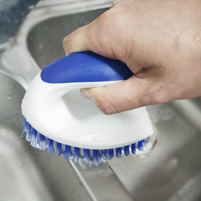 CELOX Carpet Cleaning Brush, Heavy Duty Scrub Brush with Handle and CELOX Stiff Bristle Brush for Cleaning