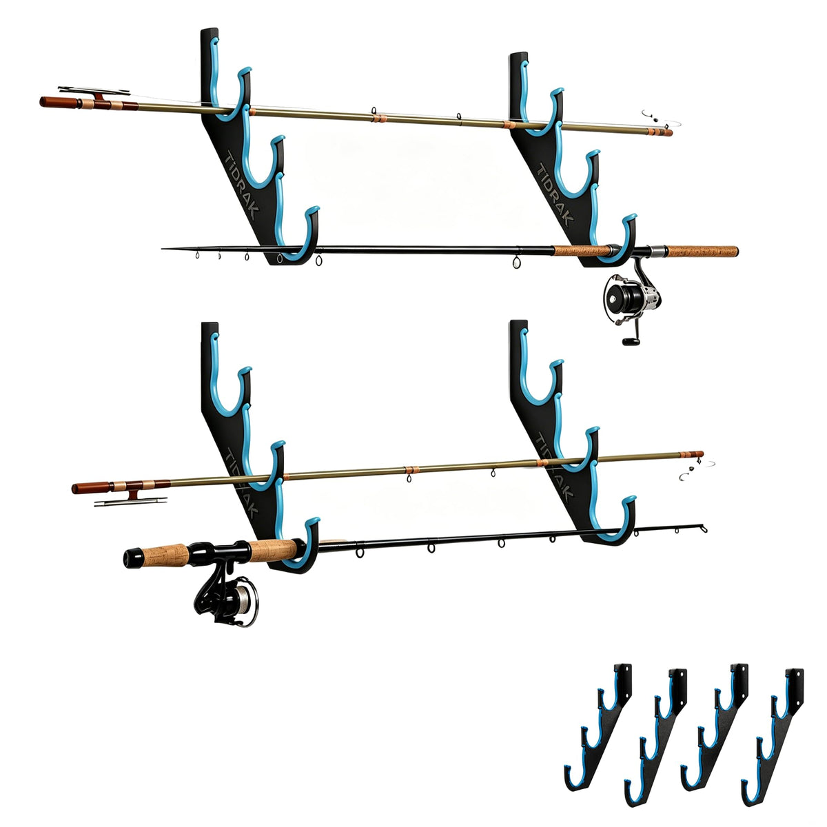 Fishing Rod Holders & Pole Holders for Garage, Wall - Image 1