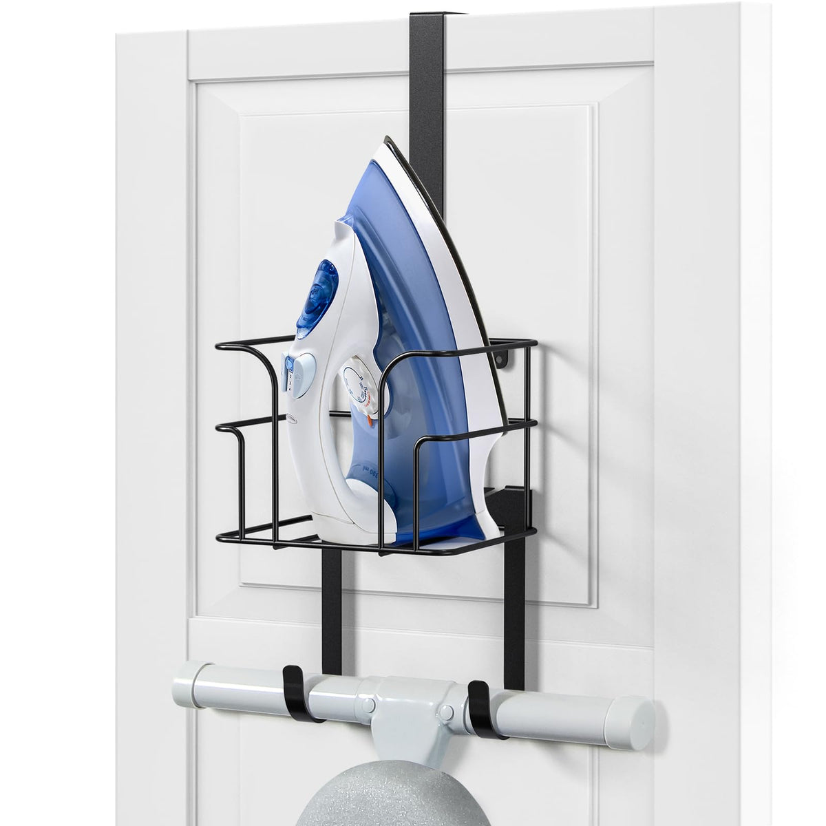 Over The Door/Wall Mount Ironing Board Hanger, Laundry - Image 1