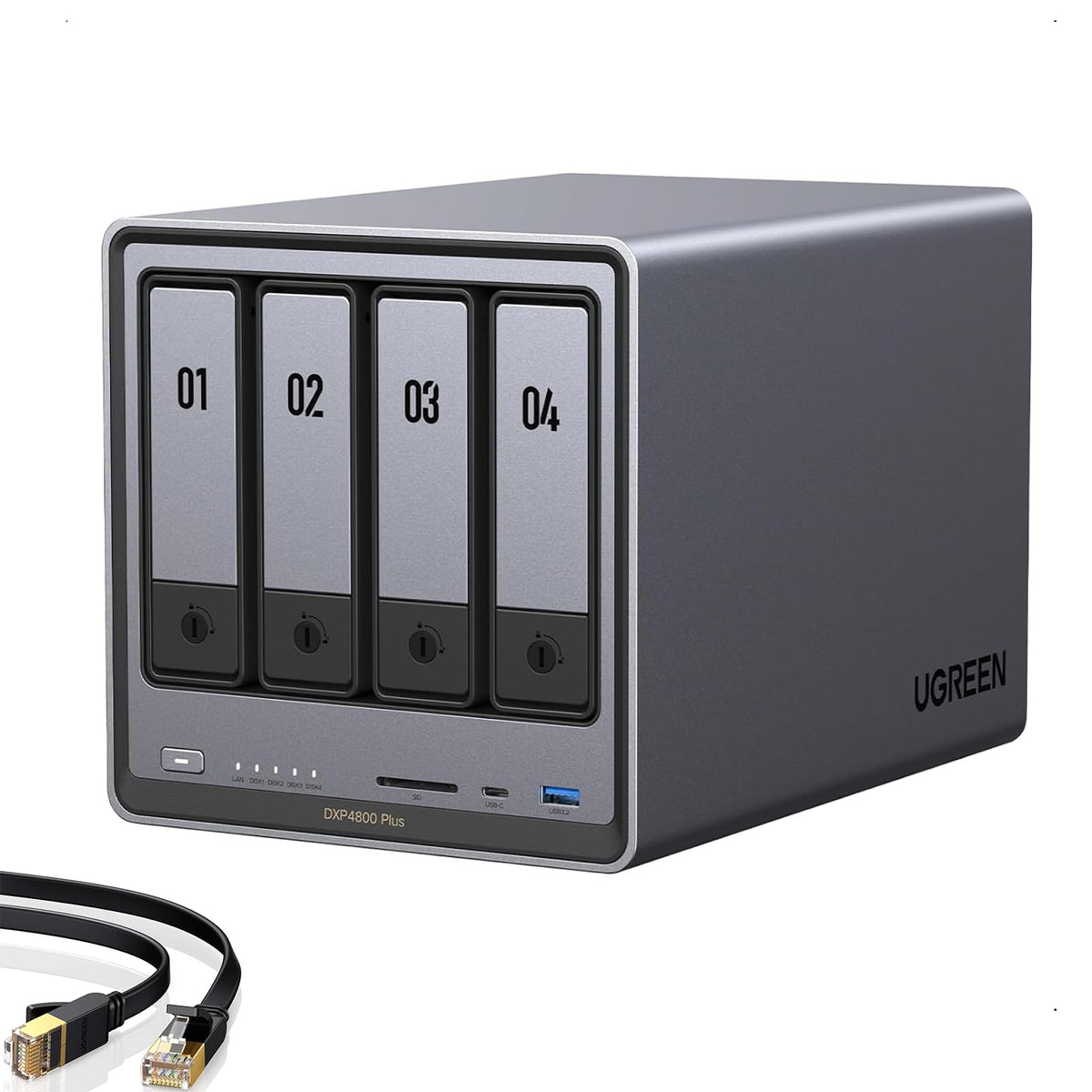 UGREEN DXP4800 Plus 4-Bay NAS for Families, Creators & - Image 1