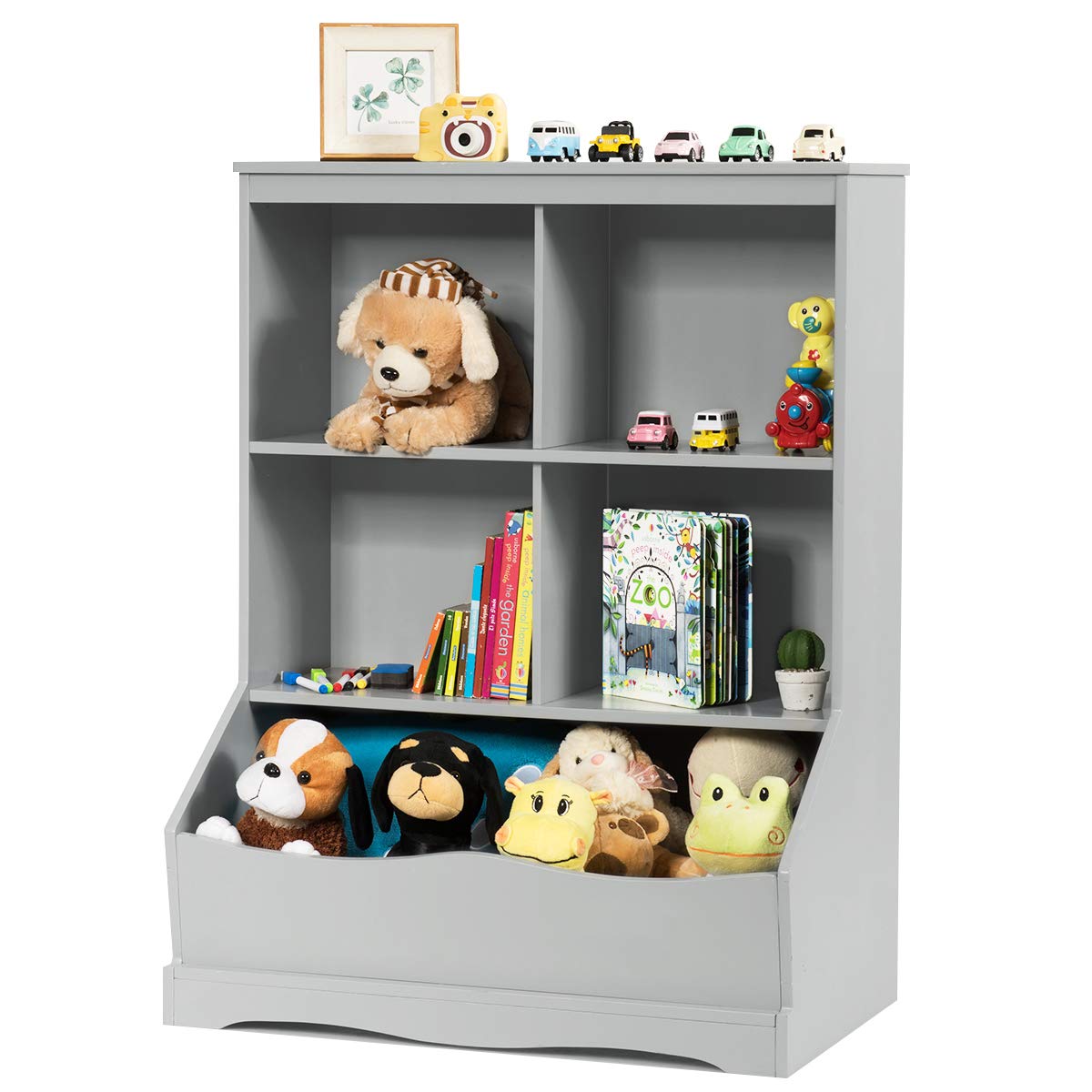 GIANTEX Storage Cabinet, Cubby Toy Organizer - Image 1