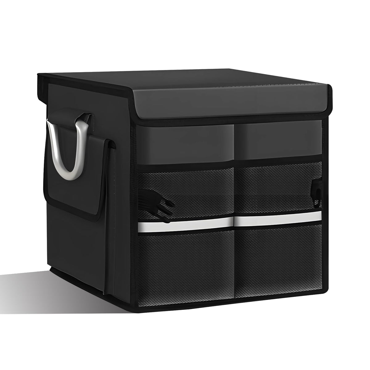 Car Trunk Organizer with Lid, 28L 2-Compartment | Home Organization - Image 1