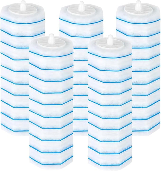 50 Count Disposable Toilet Brush,Toilet Cleaner Refills,Replacement Heads for Toilet Cleaning System,Compatible with Most Toilet Brushes（not Included Brush Rod）