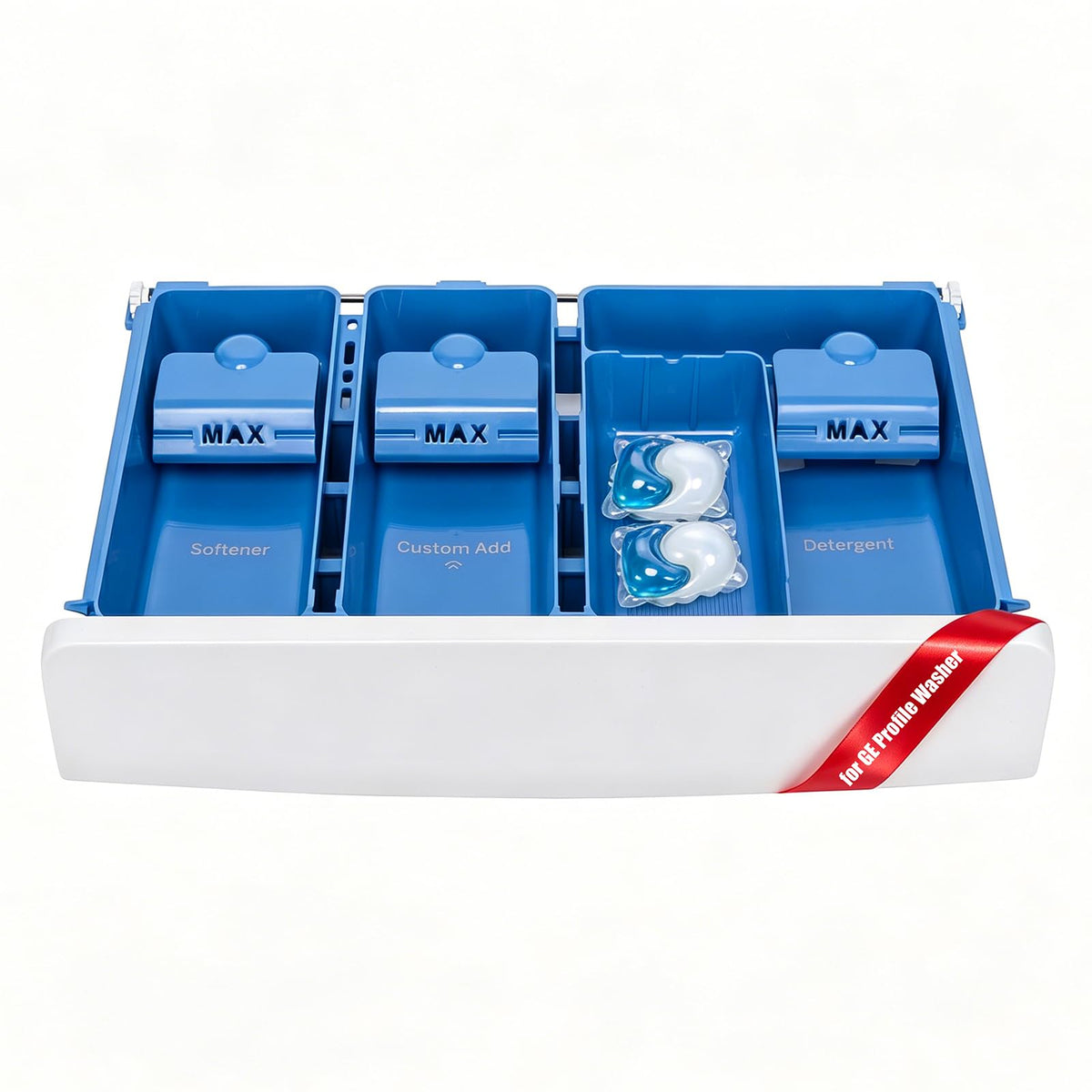 WH42X34717 Washer Dispenser Drawer Assembly for GE | Home Organization - Image 1