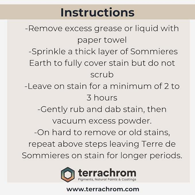 Terre de Sommieres/Sommieres Earth Natural Dry Stain Remover (300 ML | 10 OZ)