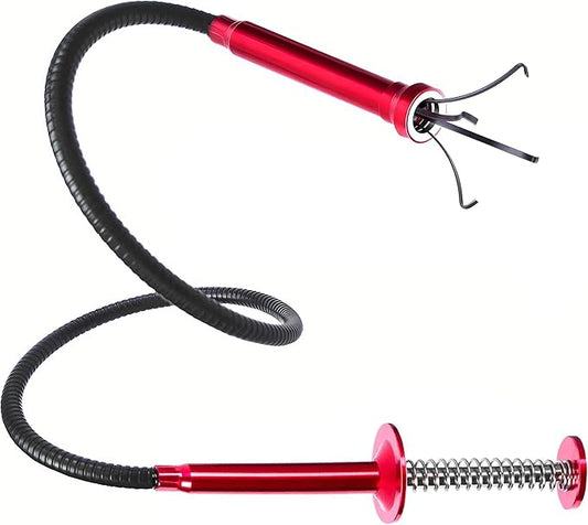 Flexible Magnetic Pickup Tool,Bendable Grabber Tool with 4 Claws & Strong Magnet – Flexible Claw Pick-Up Reacher for Narrow Spaces, Engine Bay, Sink, Drain, Jewelry, Keys, Metal Objects（28 Inch