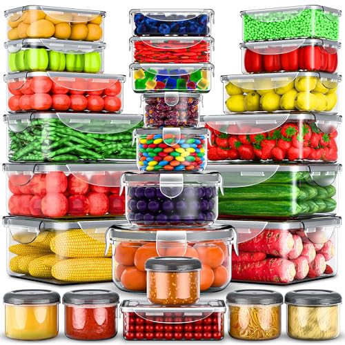 RockBerry 50 Pcs Large Food Storage Containers with Lids - Image 2