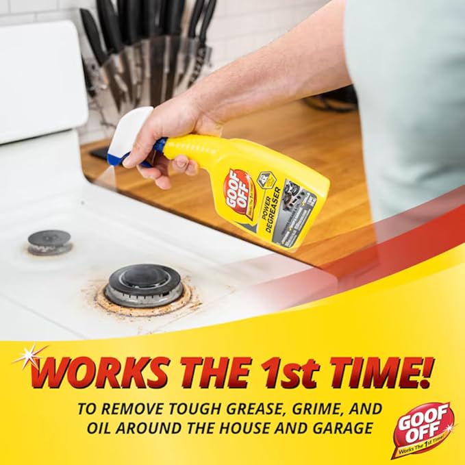 Power Degreaser – 32 oz | Heavy-Duty Kitchen & Oven Cleaner | Removes Grease, Oil & Grime from Stovetops, Countertops, Appliances & More