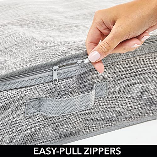 mDesign Long Gift Wrapping Organizer with Handles | Home Organization - Image 5