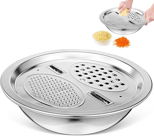 PRETYZOOM Multifunctional Draining Basket Kitchen Colander for Vegetable Fruit Salad Stainless Steel Basin Strainer