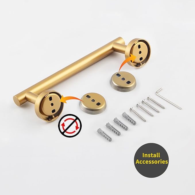 Bathroom Towel Bar — 9" Gold Stainless Steel