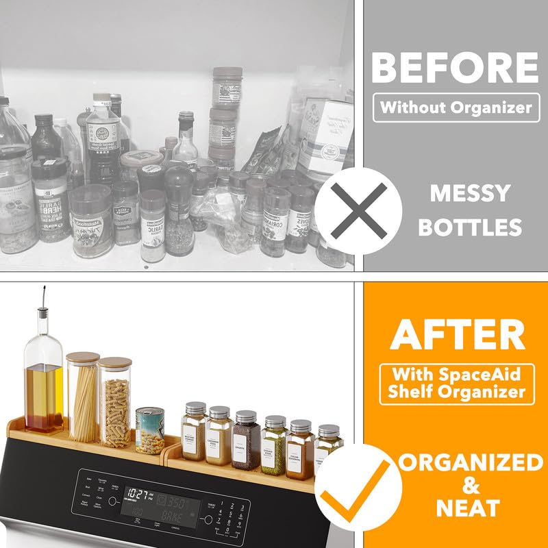 SpaceAid 30" Wide Kitchen Shelf Organizer for Stove, - Image 5