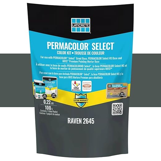 Permacolor SELECT Grout Color Kit (40+ Colors Available) (Raven)