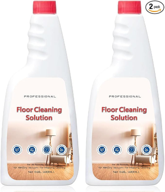Cleaner Solution for Roborock Cleaning Solution Citrus Scented, Deep Clean Residue & Streak Free for Hardwood Multi Surface, Compatible with Roborock Saros 10/10R/Z70, Q7 Q8 Q10 S7 S8 Qrevo Series