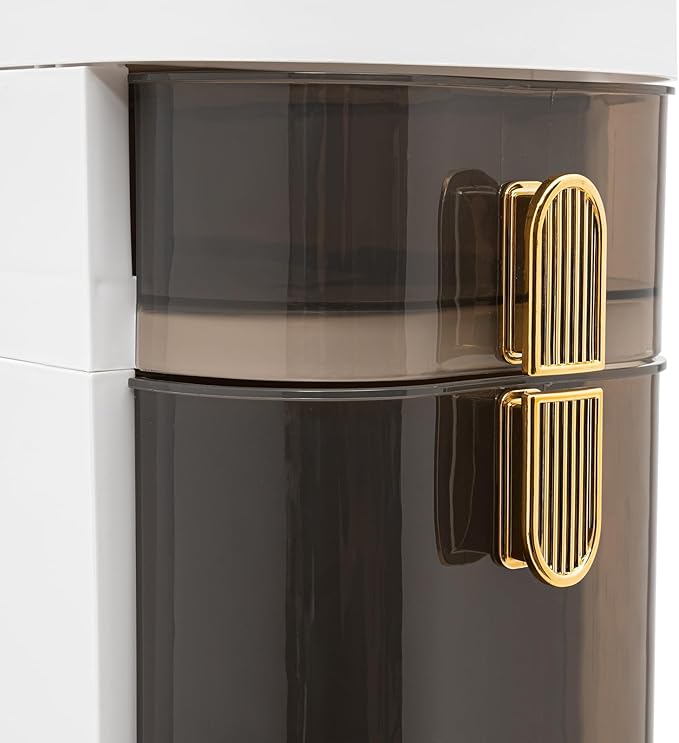 Narrow Bathroom Floor Organizer Cabinet,4 Tiers Freestanding Narrow Slim Gap Storage Cabinet with Drawers Toilet Paper Holder,Small Sapce Slim Bathroom Cabinet for Bathroom Bedroom Kitchen