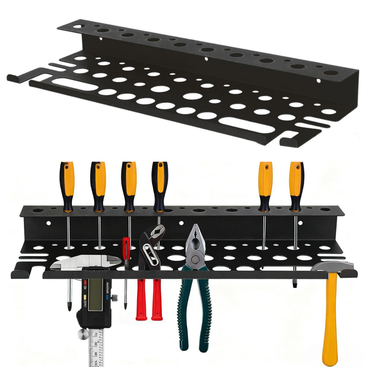 Metal Screwdriver Organizer, 15.75inch Utility Wall Mount - Image 1