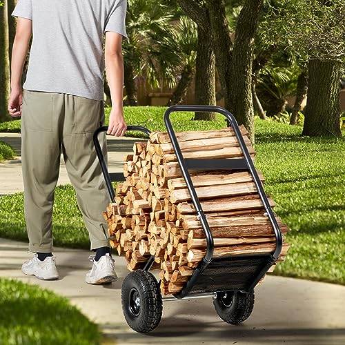VEVOR Firewood Cart, 250 lbs Capacity - Image 3