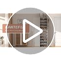 LANTEFUL 10 Tier Shoe Storage Cabinet with Door, Portable Narrow - Image 8