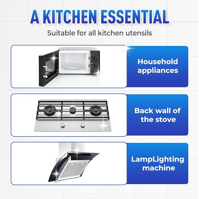 Multifunctional Powerful Kitchen Foam Cleaner, Upgrade Kitchen Degreaser Heavy-Duty Grease Remover for Stove, Fast-Acting All-Purpose Cleaner for Bathroom (3)