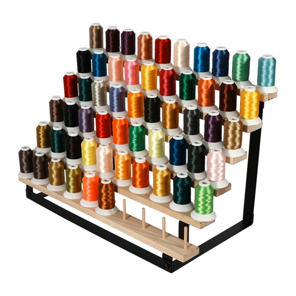 J JACKCUBE DESIGN 60 Spools Thread Rack Holder Organizer - Image 1