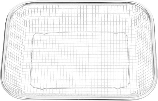 Stainless Steel Drain Basket 11.61X8.46X2.36In Multi-Purpose Kitchen Colander for Washing Draining Fruits Vegetables and Food Storage