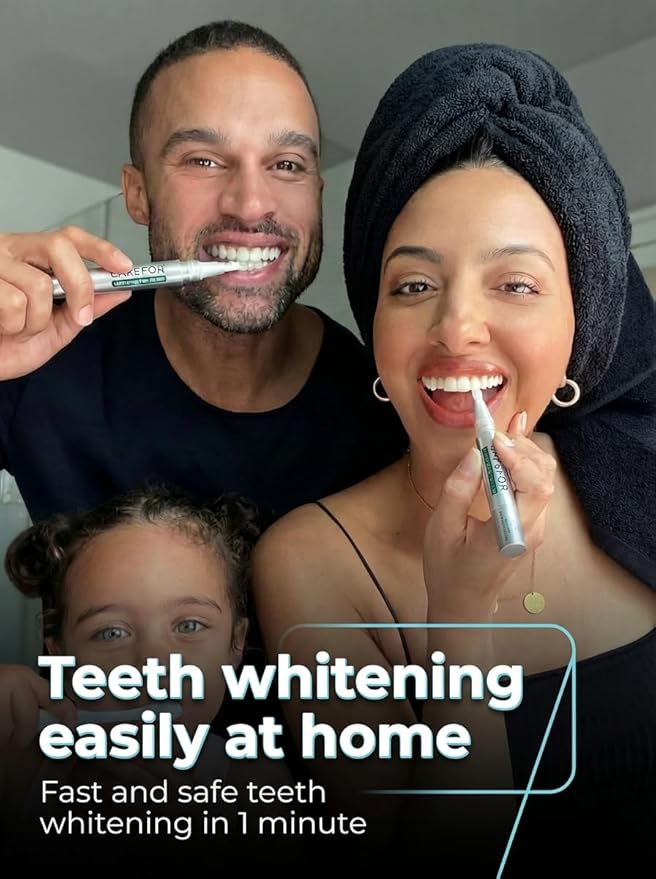 Teeth Whitening Pen1 Pack (4ml) Fast-Acting Whitening Gel with Brush Applicator – Portable Travel Kit for Professional Stain Removal & Brighter Smile