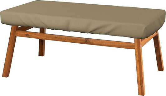 Covers & All Rectangle Table Top Cover, 12 Oz Waterproof UV & Weather Resistant Patio Table Cover, Outdoor Table Cover for Patio Furniture (60" L x 35" W x 5" H, Beige)