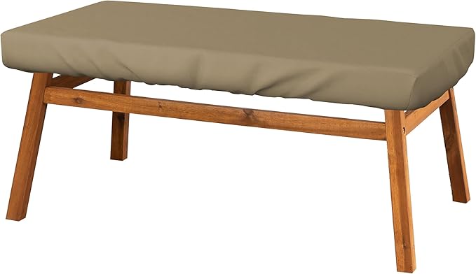 Covers & All Rectangle Table Top Cover, 12 Oz Waterproof UV & Weather Resistant Patio Table Cover, Outdoor Table Cover for Patio Furniture (80" L x 40" W x 5" H, Beige)