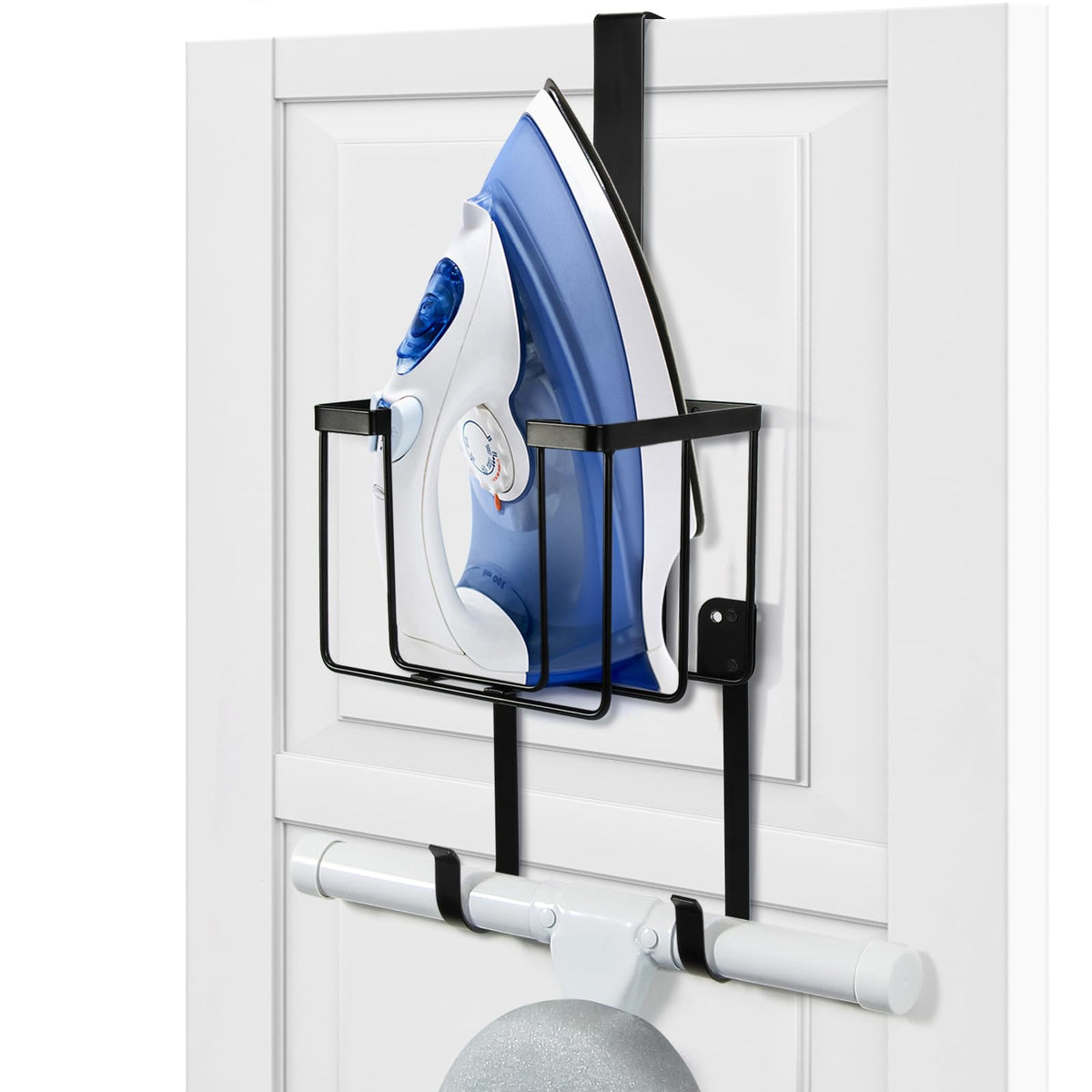 Over The Door/Wall Mount Ironing Board Hanger, Laundry - Image 1