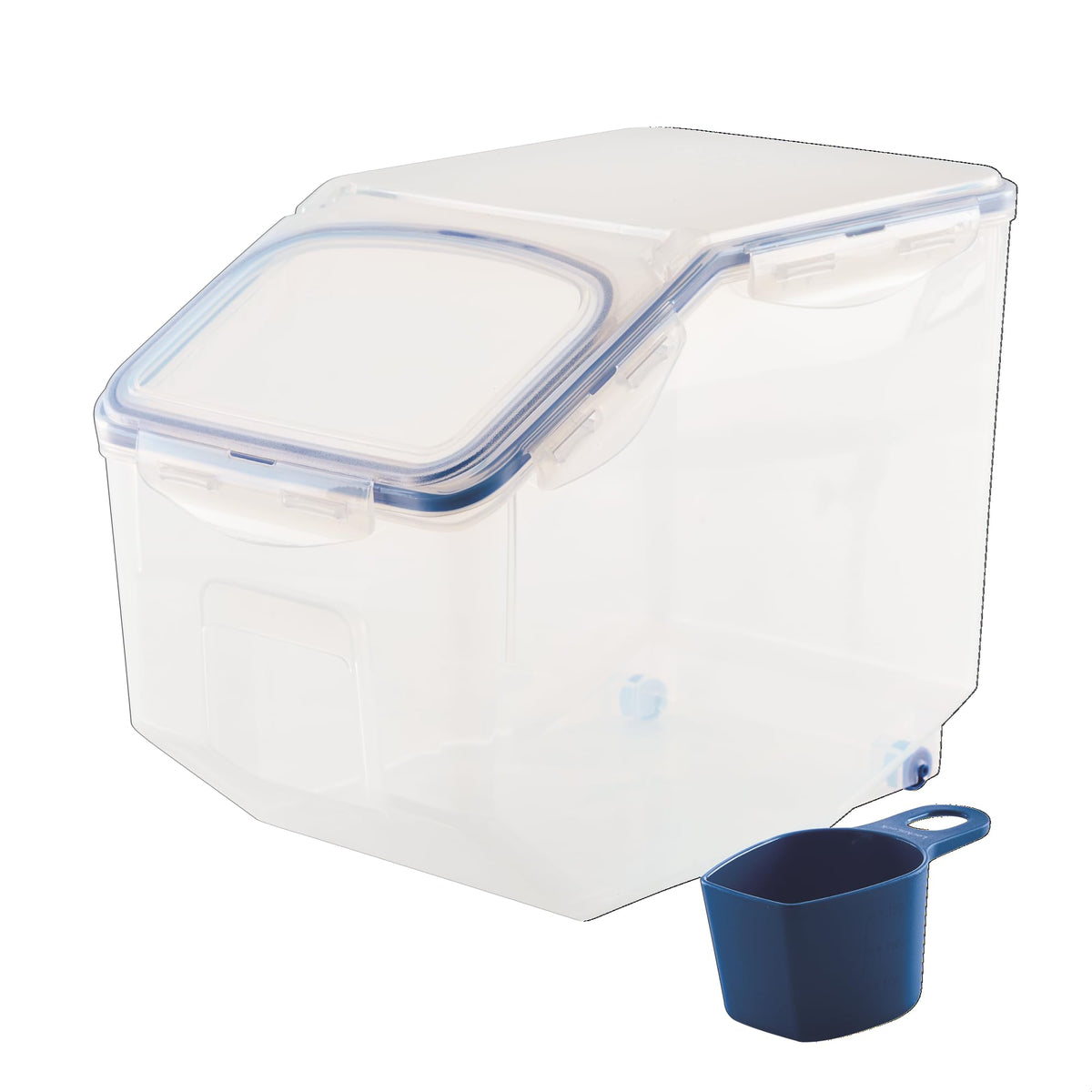 Lock & Lock Bulk Storage Bins Food Storage Container with Wheels - Image 1