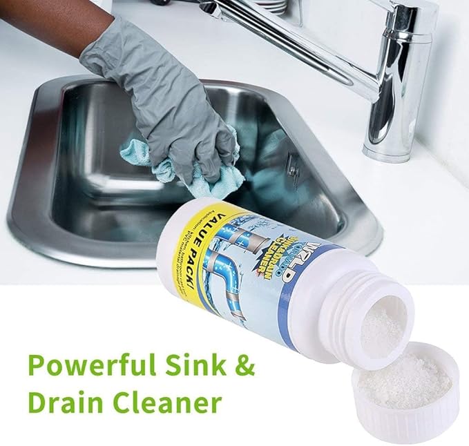 Wild Tornado Powerful Sink and Drain Cleaner High Efficiency - Drain Clog Remover Kitchen Sewer Power Pipe Channel Powder (4)