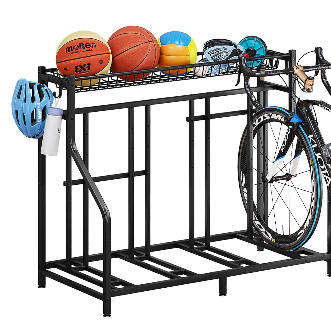 Garage Bike Rack Storage 4 bikes Stand Organizer Adjustable Holds
