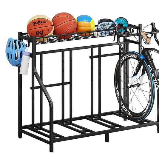 Garage Bike Rack Storage 4 bikes Stand Organizer Adjustable Holds
