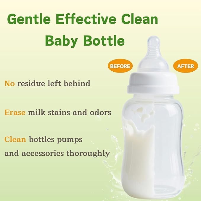 ICUIRE 150 PCS Baby Bottle Washer Detergent Tablets Compatible with Momcozy, Baby Brezza, GROWNSY for All Brands Baby Bottle Washers, Baby-Safe Bottle Washer Tablets Remove Residue Milk Film and Odors