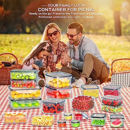 40 PCS Food Storage Containers with Lids Airtight (20 Containers - Image 7