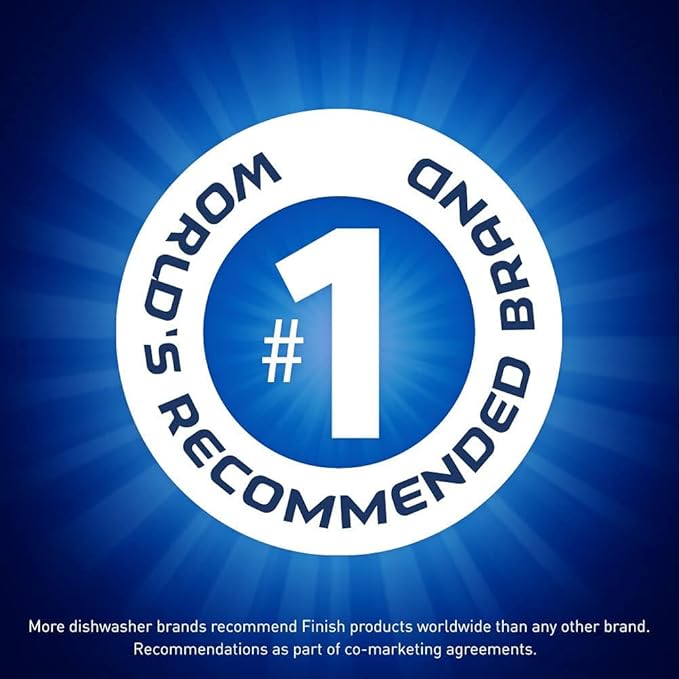 Set: Finish - Quantum - 82ct - Dishwasher Detergent - Powerball - Ultimate Clean & Shine - Dishwashing Tablets - Dish Tabs & Finish Jet-dry, Rinse Agent, Ounce Blue 32 Fl Oz