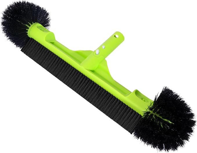Sepetrel 20" Wide Pool Brush Head for Cleaning Walls,Inground/Above Ground Swimming Pool Scrub Brushes with Round Ends
