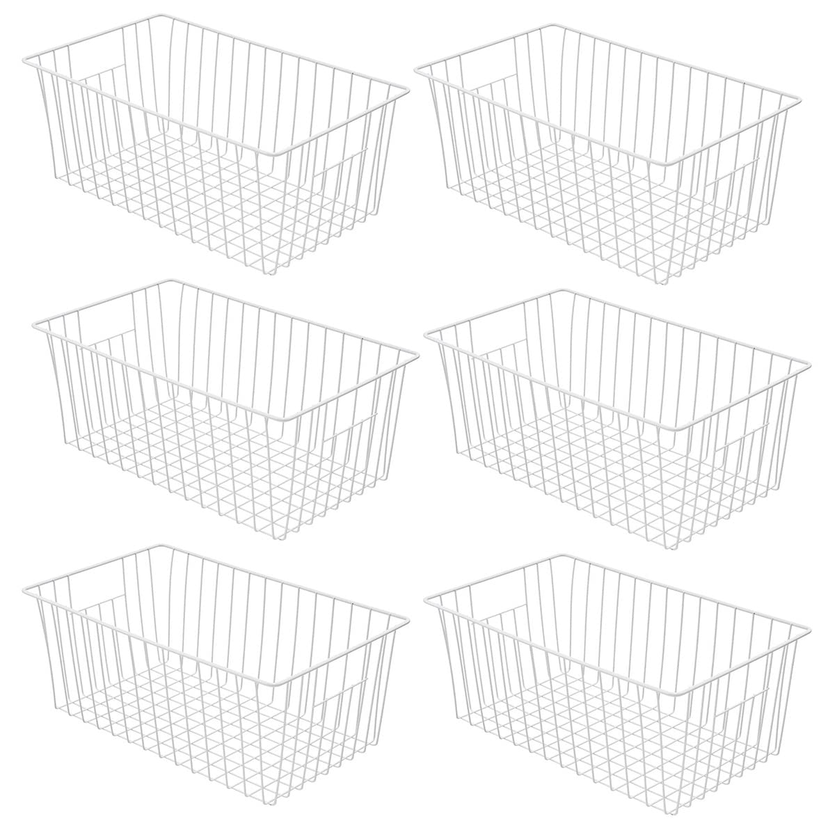 Freezer Baskets Organizer, Refrigerator Metal Wire Storage - Image 1