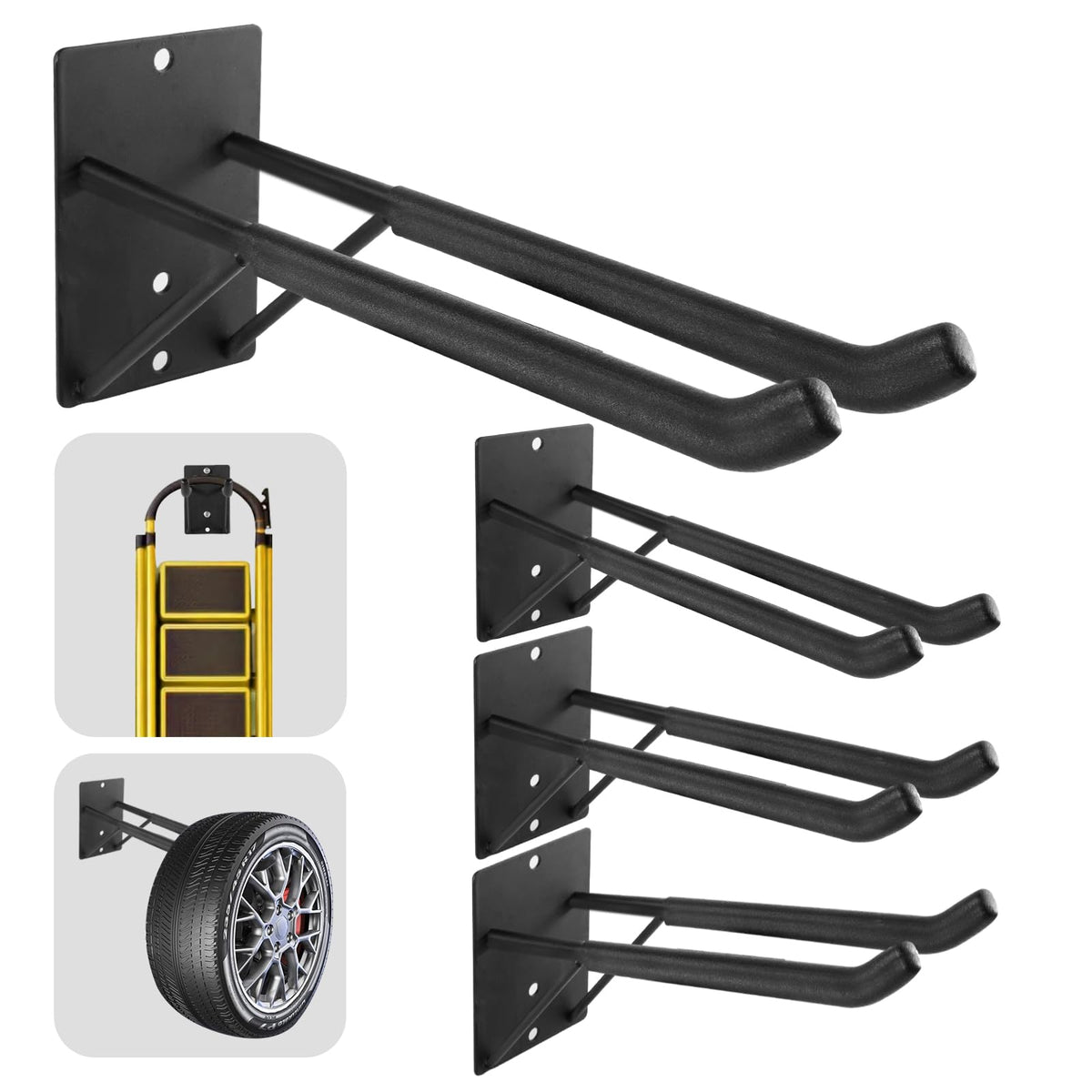14" Large Heavy Duty Garage Hooks, Steel Garage Stor | All Products - Image 1