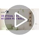 UCEC Vertical Wooden Key Rack with Hooks, Space-Saving Entry Wall - Image 8