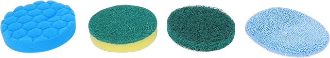 Cordless Electric Scrubber, Cleaning Brush with 9 Replaceable Brush Heads, Adjustable Extension Handle & Digital Display, Ideal for Bathroom, Tub, Tile & Shower (JY6016 Black (9 Heads))
