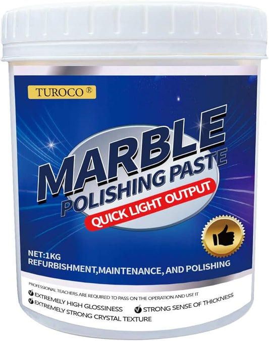 Marble Polishing Paste, Polishing Compound – Quartz Cleaner Countertop, Granite Cleaner & Marble Sealer and Protector,Polishing kit For Marble Countertops, Floors, Walls 2.2LB