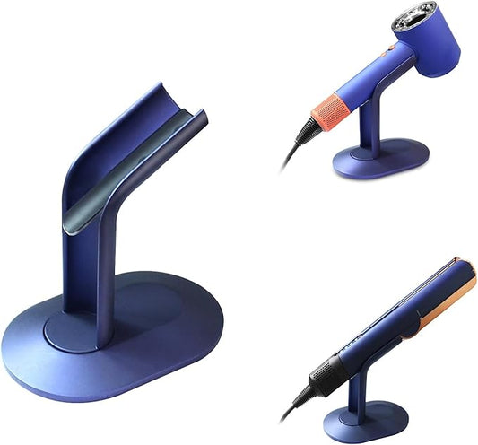 Desktop Holder Mount for Dyson HD08 HD15 HD16 Hair Dryer for HT01 Straightener Aluminum Alloy Bracket Stand (1pcs,Blue)