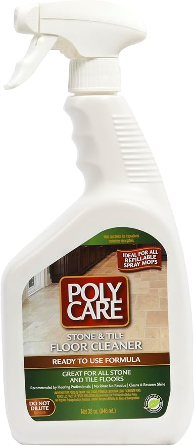 Stone & Tile Floor Cleaner Refill Spray - 32 fl oz - Fresh- Refill for Spray Mops and Spray Bottles - Residue-Free Floor Cleaning Solution for Stone & Tile or Laminate Floors