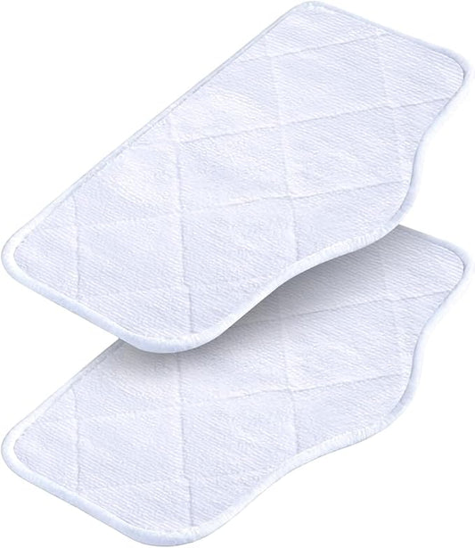 Steam Mop Pads for GHORA Steam Mop Cleaner, 2 Packs