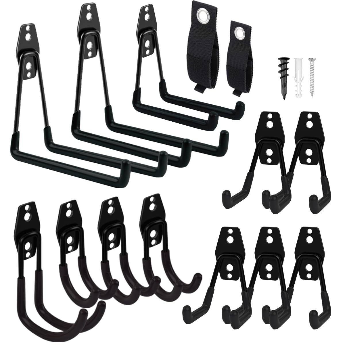 Garage Hooks Heavy Duty 14 Pack, Steel Garage Storage Hooks - Image 1