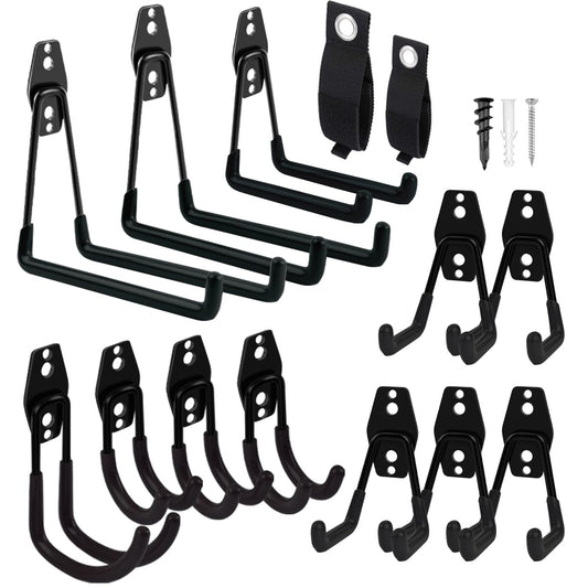 Garage Hooks Heavy Duty 14 Pack, Steel Garage Storage Hooks - Image 1