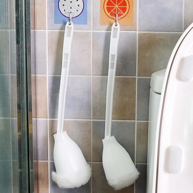 Bathroom Cleaning Brush 15.35 Inch Tub Brush with Ergonomic Handle for Stubborn Stain Removal Toilet Bowl Set of 4