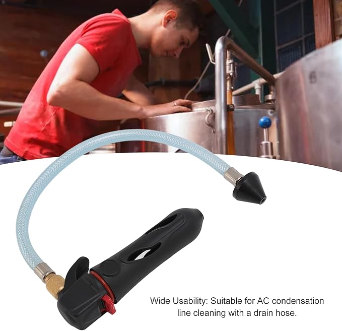 AC Drain Line Cleaner Tool with Oxygenating Function - Heavy Duty, Portable HVAC Drain Hose Blaster for Blockage Removal‌