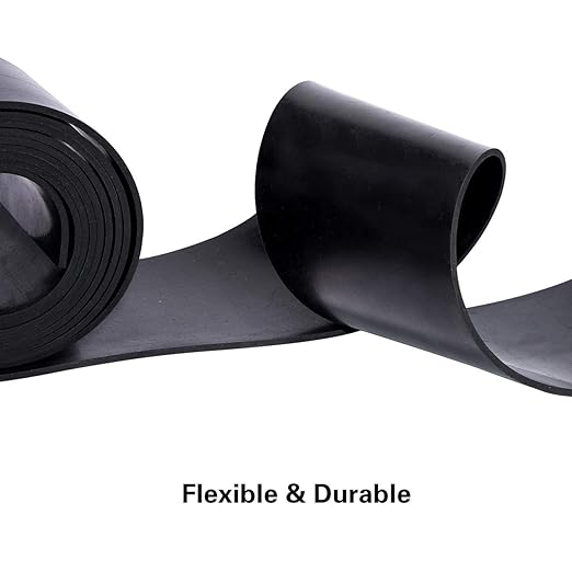 TORRAMI Neoprene Rubber Sheet Roll 1/8 (.125) Inch Thick x 12 Inch Wide x 48 Inch Long for DIY Gaskets, Pads, Seals, Crafts, Flooring,Cushioning of Anti-Vibration, Anti-Slip